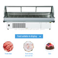 Supermercado Pantalla de carne fresca Refrigerador Showcase Freezer